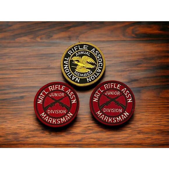 Vintage NRA Shooting Patch Set-3pc-Junior Division-Embroidered-Rifle Club-Annual - Picture 6 of 7